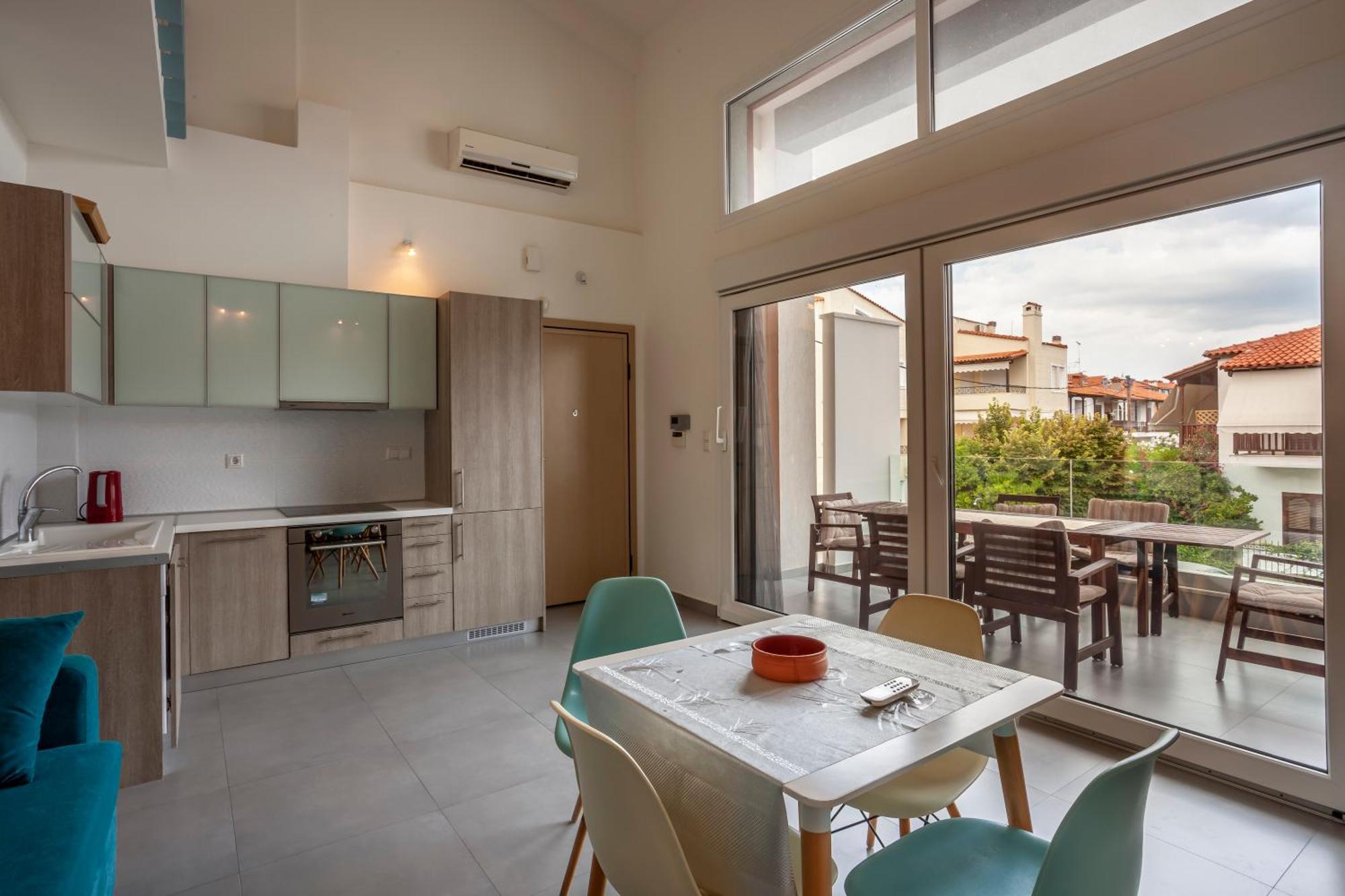 Aleksia Seaside Deluxe Apartment Пефкохори Экстерьер фото